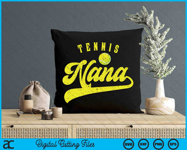 Tennis Nana SVG PNG Digital Cutting File