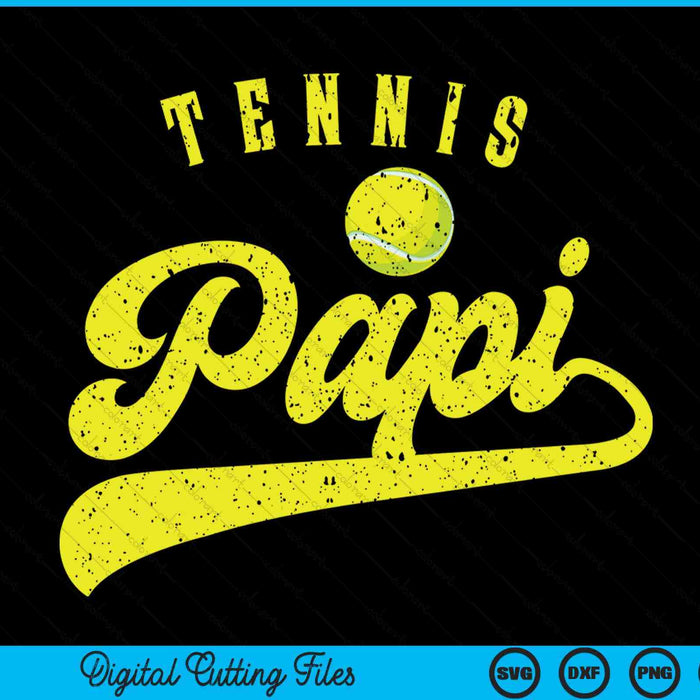 Tennis Papi SVG PNG Digital Cutting File