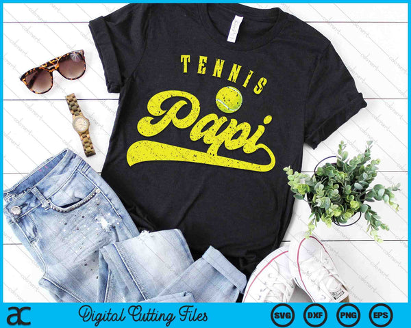 Tennis Papi SVG PNG Digital Cutting File - on a t-shirt