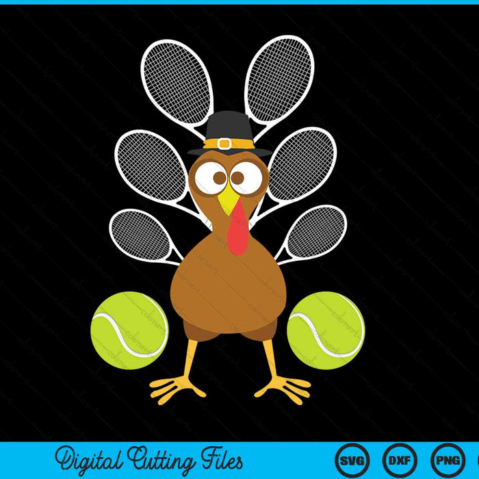 Tennis turkey Thanksgiving SVG cut file