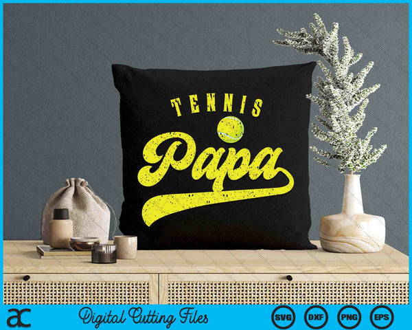 Tennis Papa SVG PNG Digital Cutting File