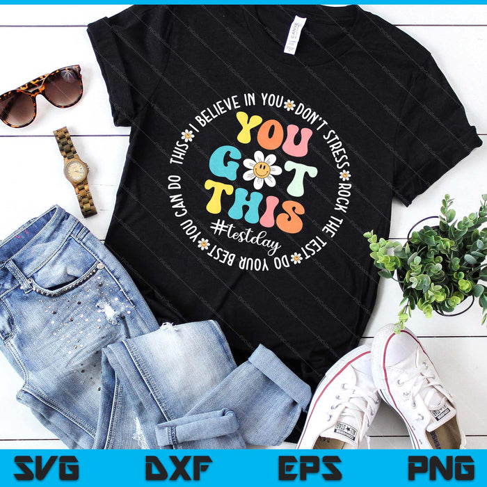 Test Day Rock The Test Teacher Testing Day You Got This SVG PNG Digital Printable Files