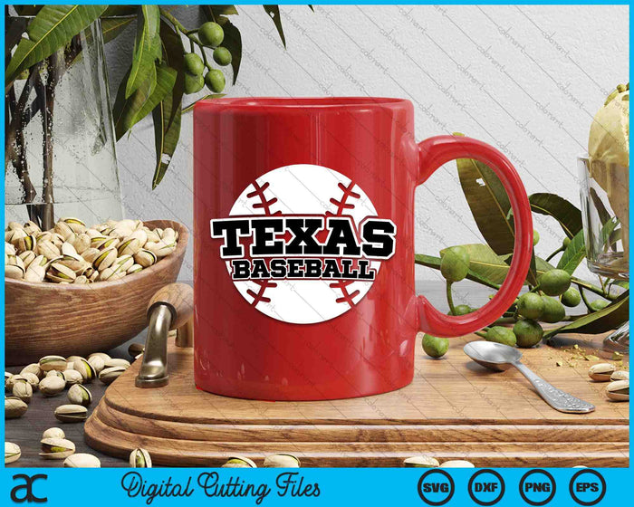 Texas honkbal blok lettertype SVG PNG digitale snijbestanden