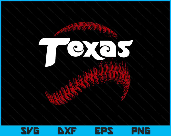 Texas Baseball Lovers Vintage Baseball Lovers Fans SVG PNG Digital Printable Files