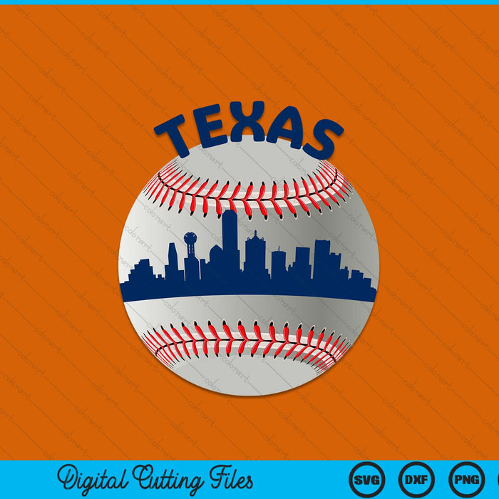 Texas baseball team fans of space city SVG PNG cut file for Cricut