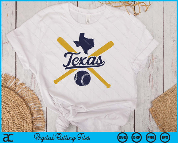Texas Baseball Vintage Wisconsin Pride Love City SVG PNG Digital Cutting Files