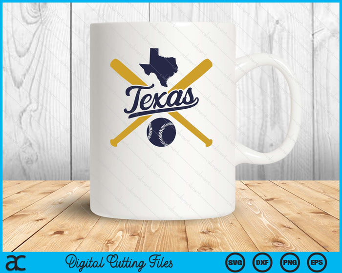 Texas Baseball Vintage Wisconsin Pride Love City SVG PNG Digital Cutting Files
