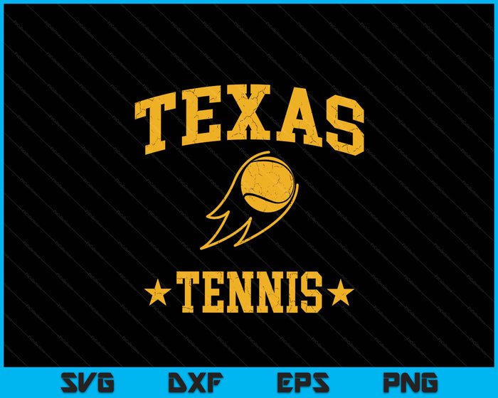 Texas Rapids Tennis Vintage Gameday Retro Tennis Lover SVG PNG Digital Printable Files