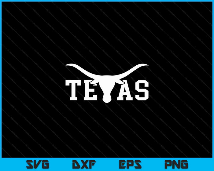 Texas TX USA Bull Amerika SVG PNG digitale snijbestanden