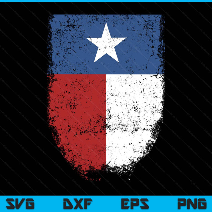 Texas t distressed Texas state flag SVG cut file