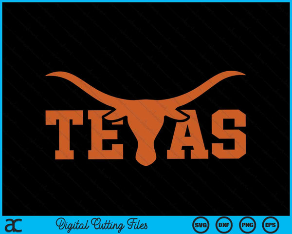 Texas USA Bull American Font SVG PNG Digital Cutting Files