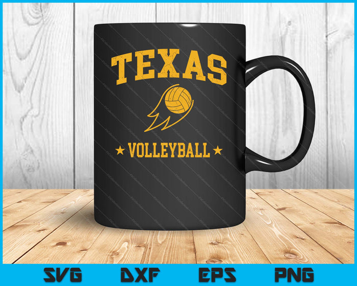 Texas Volleyball Vintage Gameday Retro Volleyball Lover SVG PNG Digital Printable Files