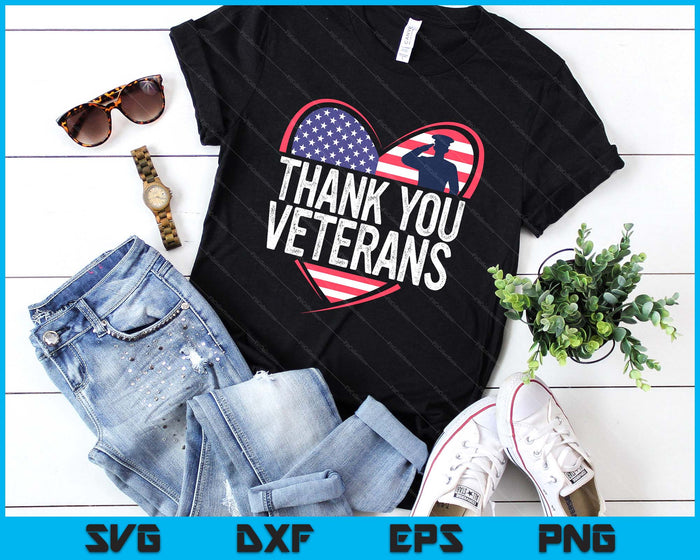 Thank You Veterans Day Memorial Day Partiotic Military Usa SVG PNG Digital Printable Files