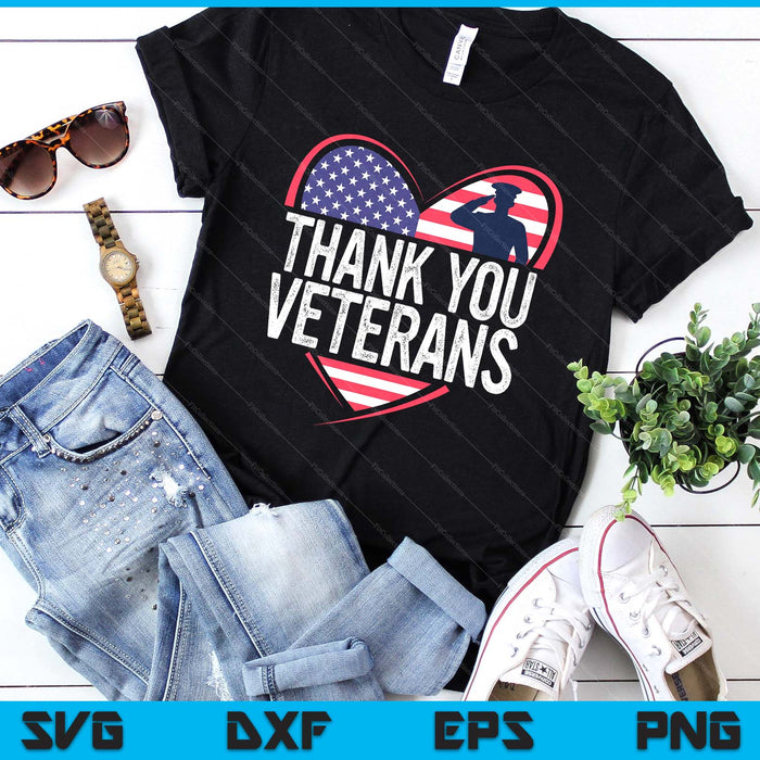 Thank You Veterans Day Memorial Day Partiotic Military Usa SVG PNG Digital Printable Files