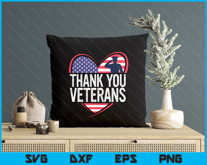 Thank You Veterans Day Memorial Day Partiotic Military Usa SVG PNG Digital Printable Files
