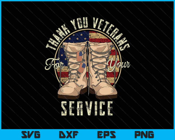 Thank You Veterans For Your Service Veterans Day SVG PNG Digital Printable Files