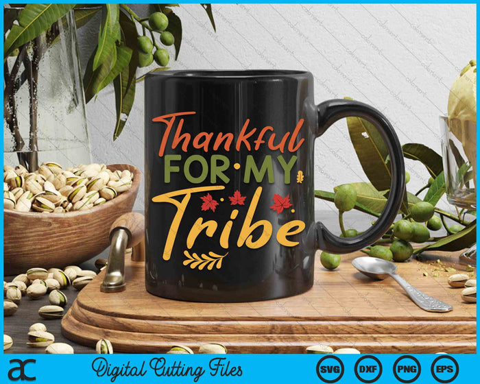 Thankful For My Tribe Thanksgiving Halloween Costume SVG PNG Digital Cutting File