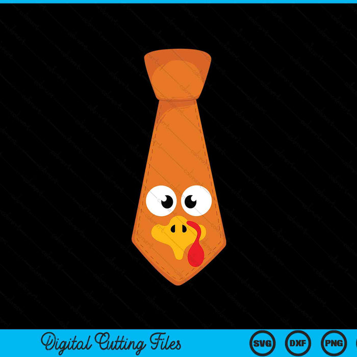 Thanksgiving costume tie with turkey face SVG cut file