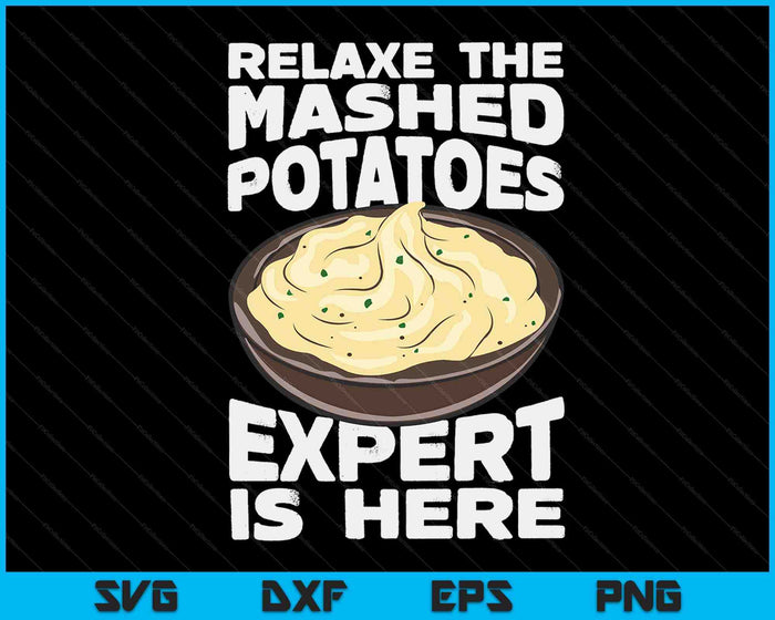 Thanksgiving Mashed Potatoes Lover SVG PNG Digital Cutting Files