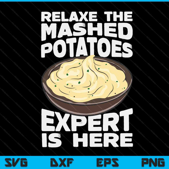 Thanksgiving mashed potatoes lover SVG cut file