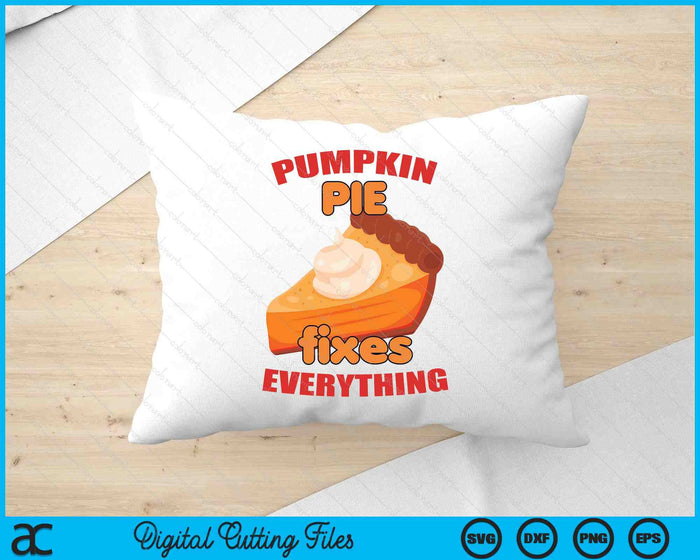 Thanksgiving Pumpkin Pie SVG PNG Digital Cutting Files