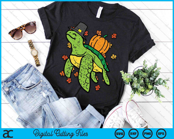 Thanksgiving Sea Turtle Cute Tortoise Fall SVG PNG Digital Printable Files