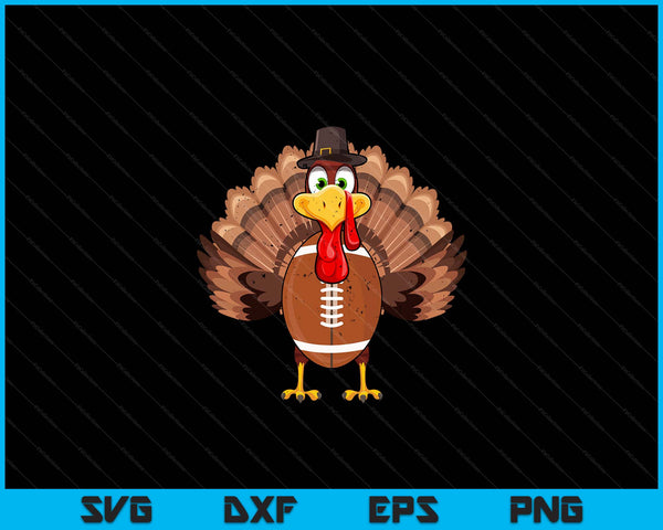 Thanksgiving turkey American football SVG cut file