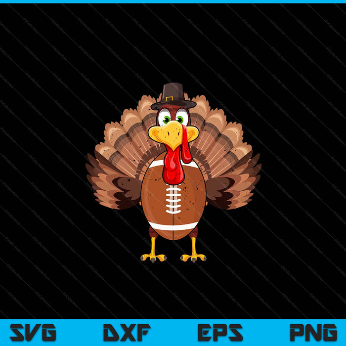 Thanksgiving turkey American football SVG cut file