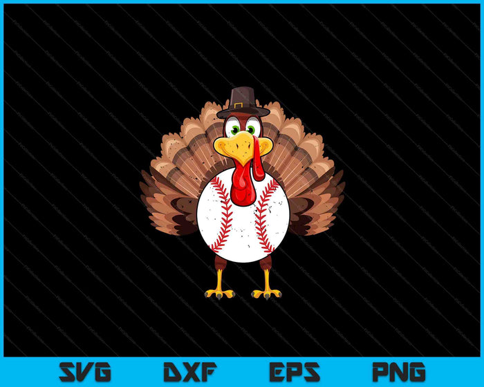 Thanksgiving Turkey Baseball Pickle Ball SVG PNG Digital Printable Files