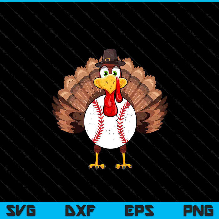 Thanksgiving turkey baseball pickle ball SVG cut file
