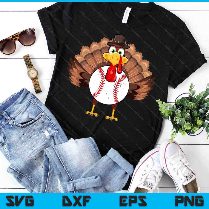 Thanksgiving Turkey Baseball Pickle Ball SVG PNG Digital Printable Files