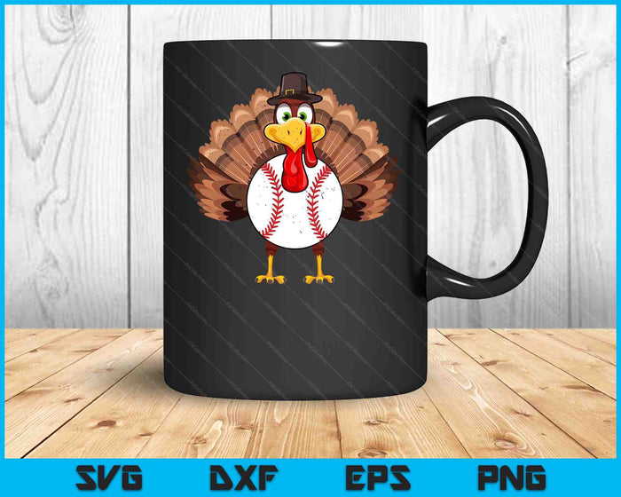 Thanksgiving Turkey Baseball Pickle Ball SVG PNG Digital Printable Files