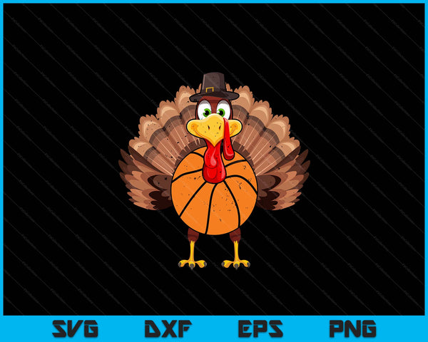 Thanksgiving turkey basketball SVG PNG cut file for Cricut