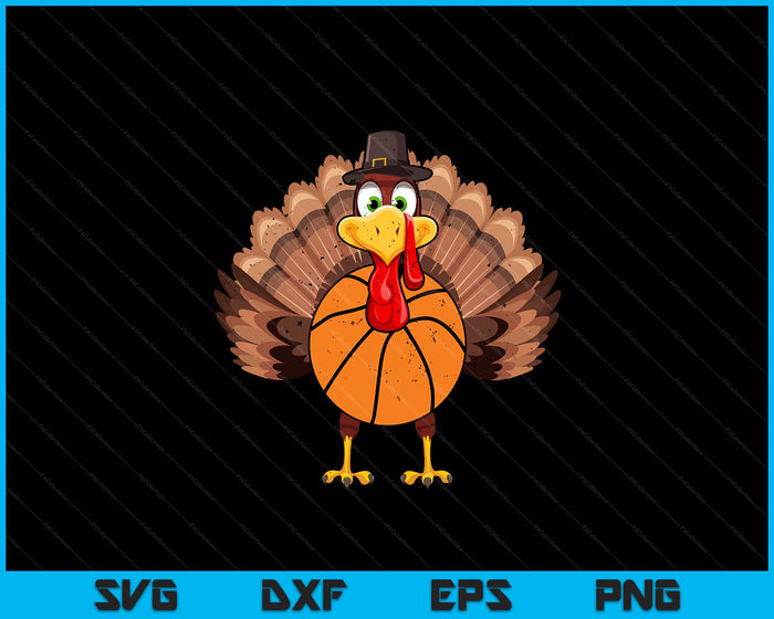 Thanksgiving Turkey Basketball SVG PNG Digital Printable Files