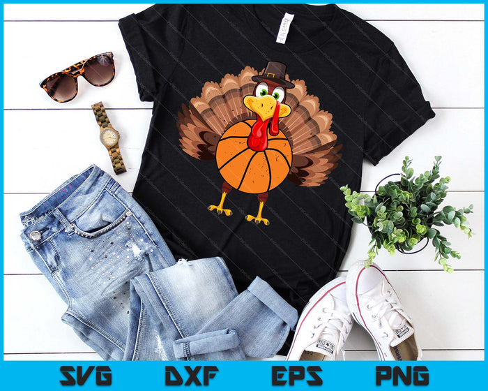 Thanksgiving Turkey Basketball SVG PNG Digital Printable Files