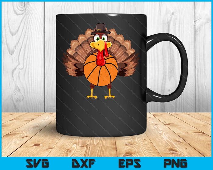 Thanksgiving Turkey Basketball SVG PNG Digital Printable Files