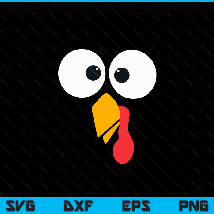 Thanksgiving turkey face matching family costume SVG cut file