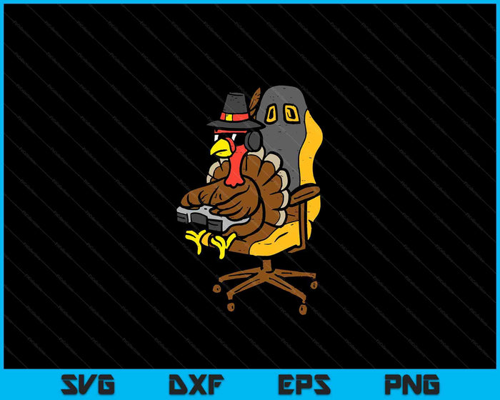 Thanksgiving Turkey Gaming Gamer Men Boys SVG PNG Digital Printable Files