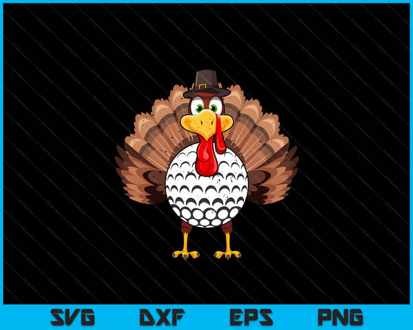 Thanksgiving turkey golf ball SVG PNG cut file for Cricut