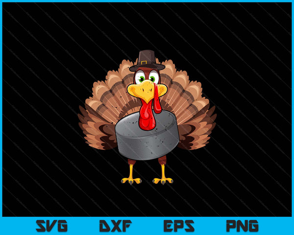 Thanksgiving turkey ice hockey SVG PNG cut file for Cricut
