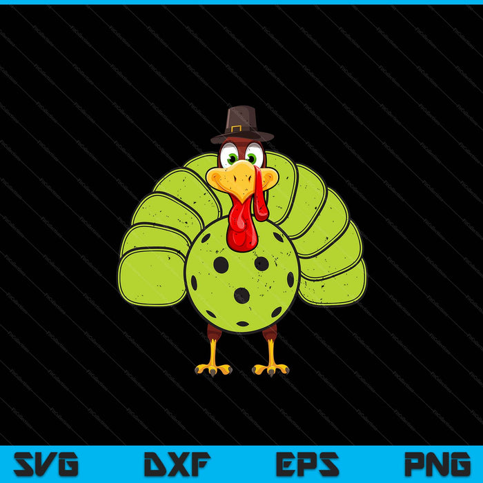 Thanksgiving Turkey Pickleball Pickle Ball SVG PNG Digital Printable Files