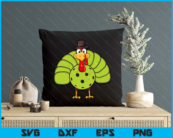 Thanksgiving Turkey Pickleball Pickle Ball SVG PNG Digital Printable Files