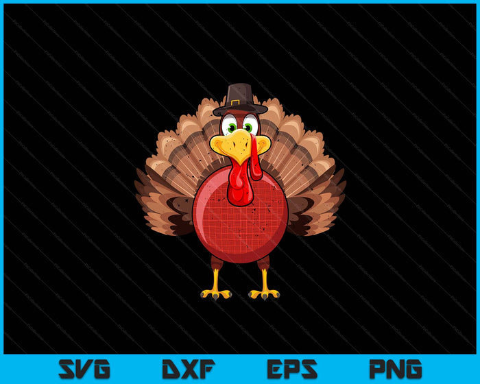 Thanksgiving Turkey Dodgeball SVG PNG Digital Printable Files