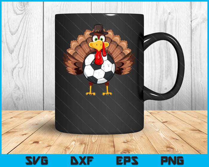 Thanksgiving Turkey Soccer Ball SVG PNG Digital Printable Files