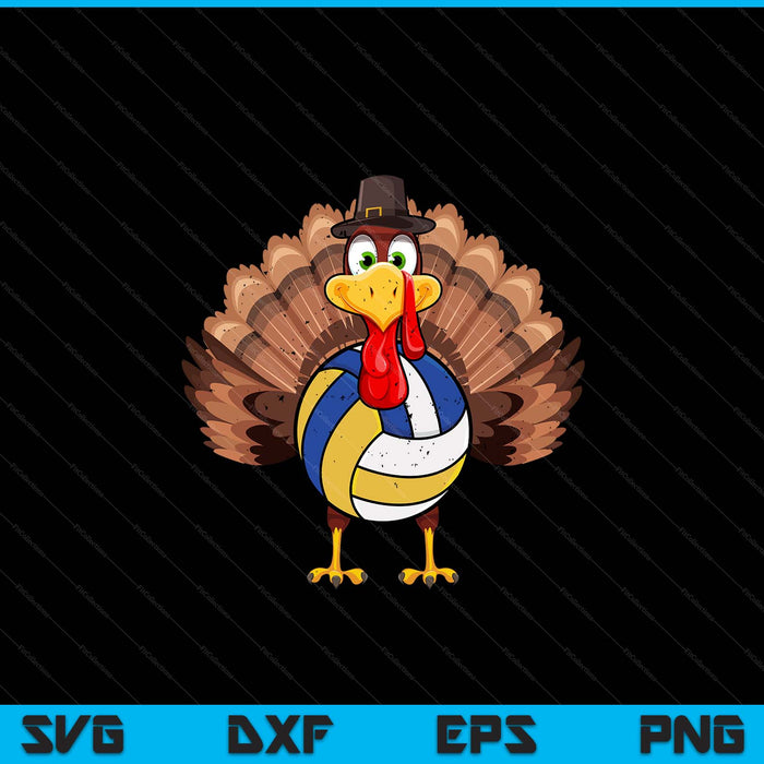 Thanksgiving turkey volleyball SVG cut file