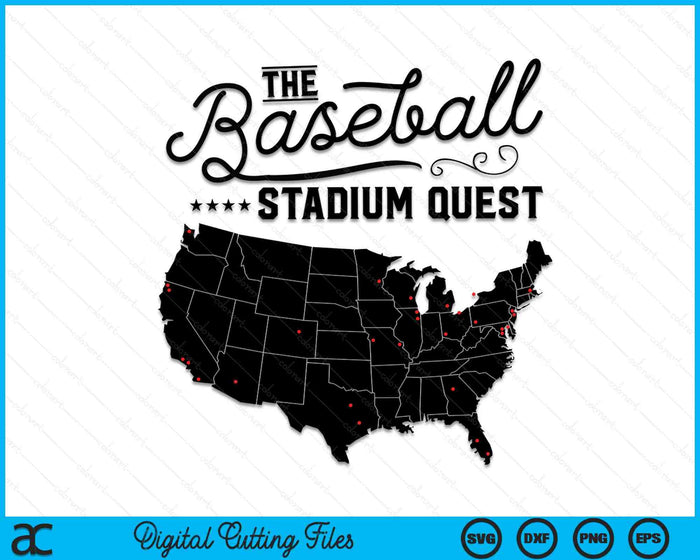 The Baseball Stadium Quest SVG PNG Cutting Printable Files