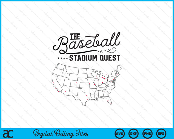 The baseball stadium quest SVG cut file