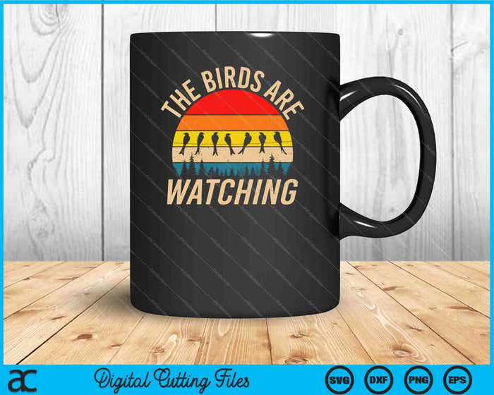 De vogels kijken naar Wake Up America Birds SVG PNG digitale snijbestanden