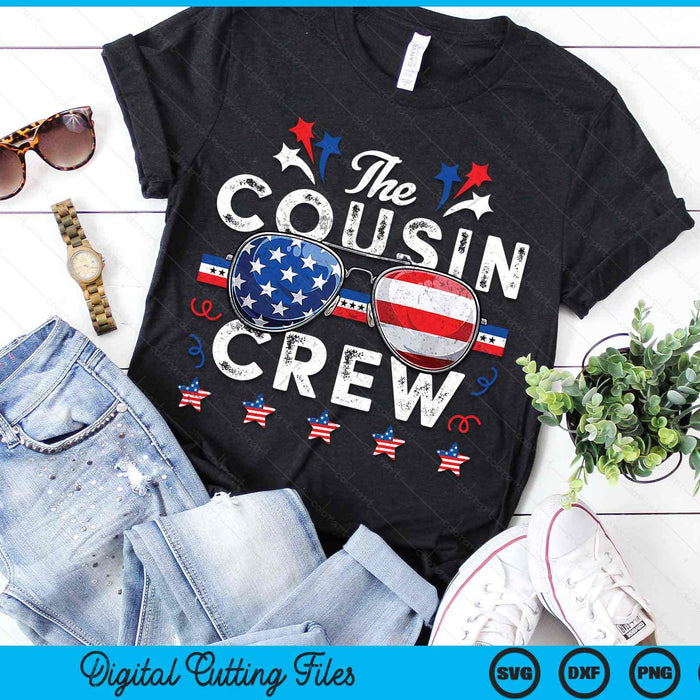 The Cousin Crew 4th of July Patriotic American SVG PNG Digital Cutting Files