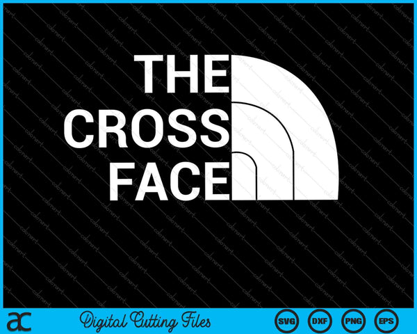 Het kruis gezicht worstelen SVG PNG snijden afdrukbare bestanden
